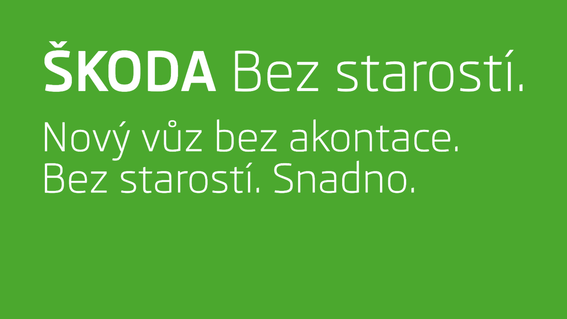 Značkový operativní leasing od Škoda Auto - ŠKODA Bez starostí nabízí již 17 modelů